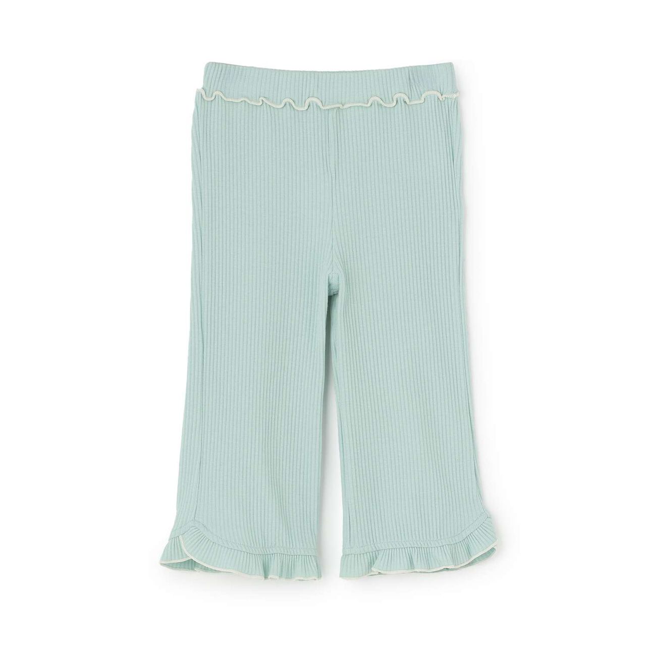Merrowed Frill Flared Pants,Charcoal gray, large image number 18