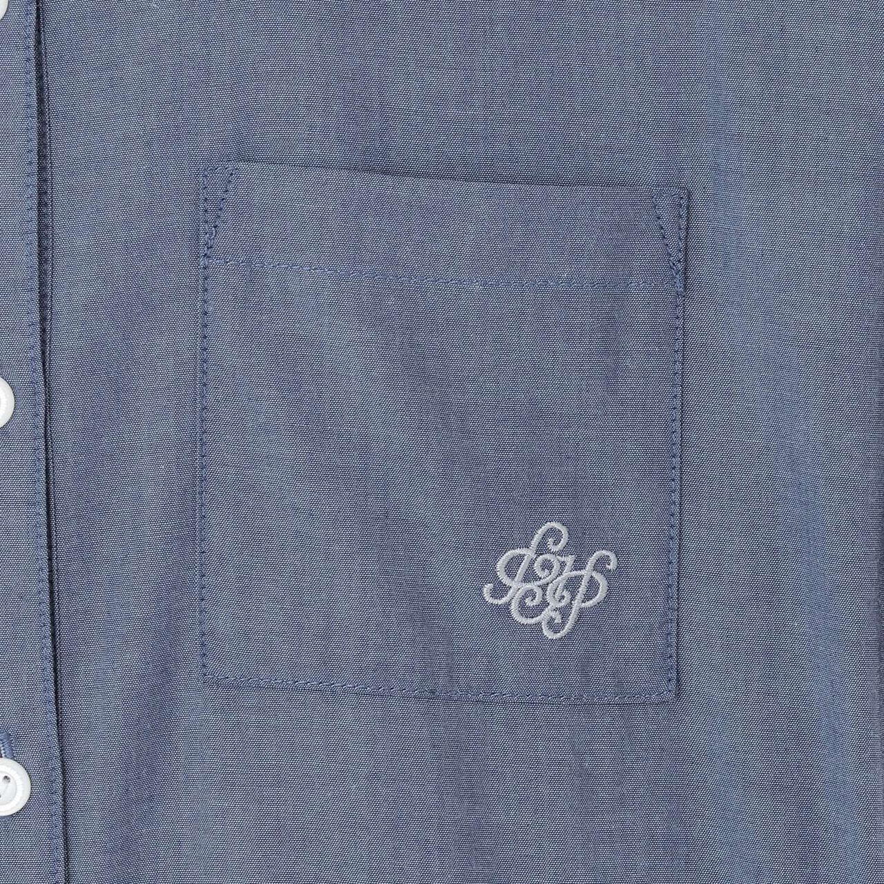 [130cm] Side Ribbon Shirt Dress,Navy, large image number 3