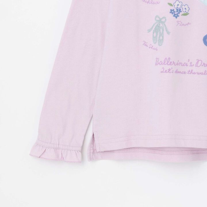 Ballet Motif Long-Sleeve T-Shirt,Off white, medium image number 5