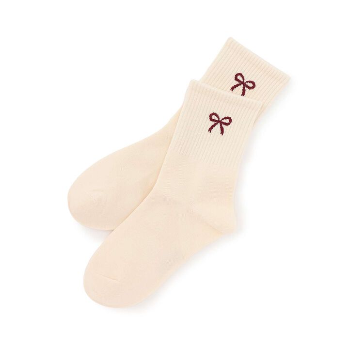 Ribbon Crew Socks [Kids' Clothing] [Girls],Black, medium image number 6