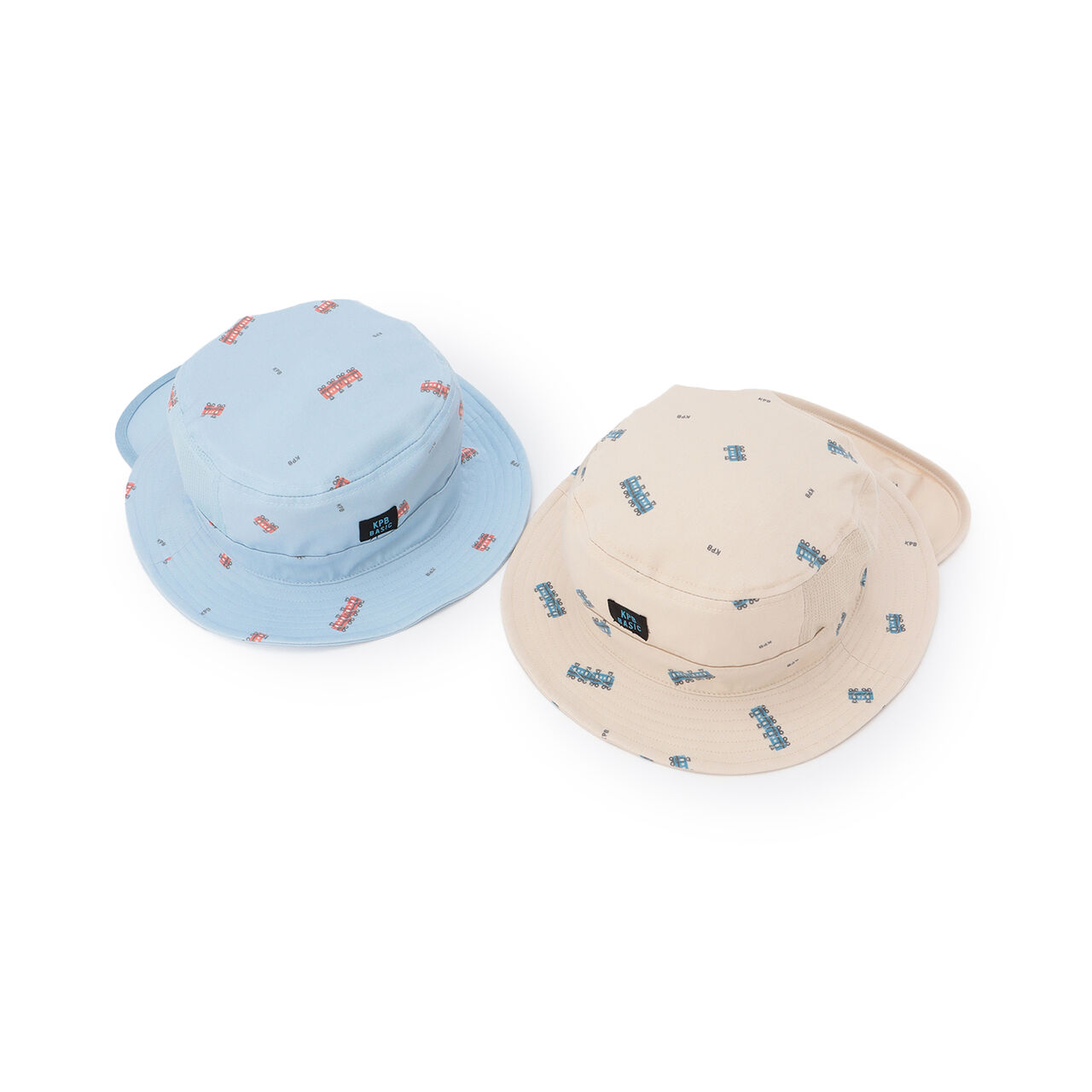 Train All-Over Print Sunshade Hat,Sax blue, large image number 7