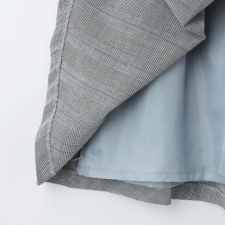 Occasion Collar Pleated One-Piece Dress,Light gray, medium image number 4