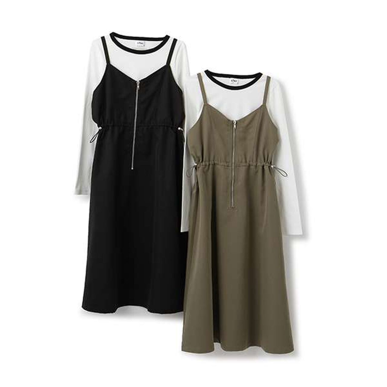 LTXC - Long T-Shirt Dress Set,Black, large image number 2