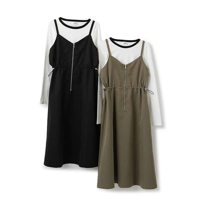 LTXC - Long T-Shirt Dress Set,Black, medium image number 2