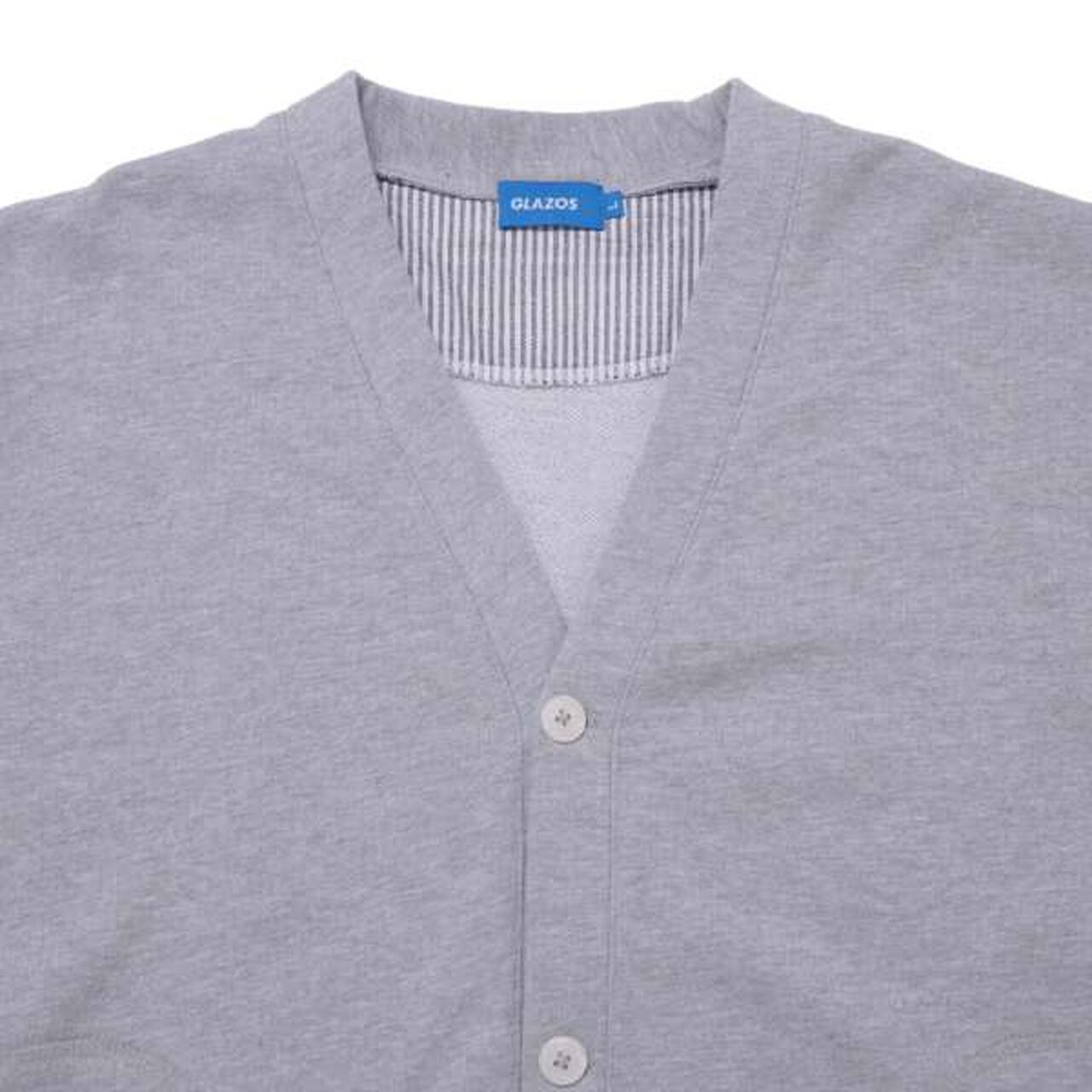 Quick-Dry & Pilling-Resistant Fleece Simple Cardigan,Top gray, large image number 5