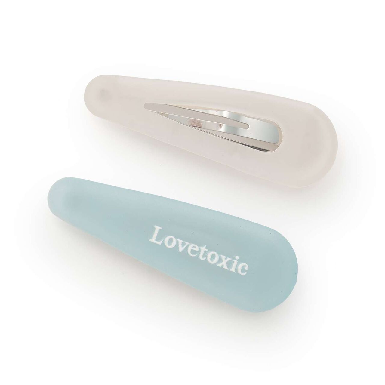 Sheer Mini Hair Clip,Sax blue, large image number 0