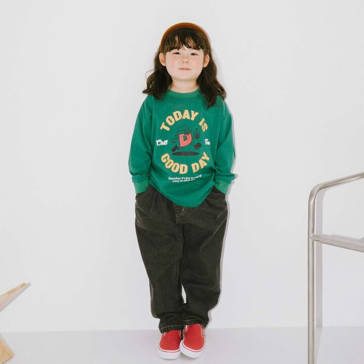 Denim Tapered Pants,Navy, medium image number 9