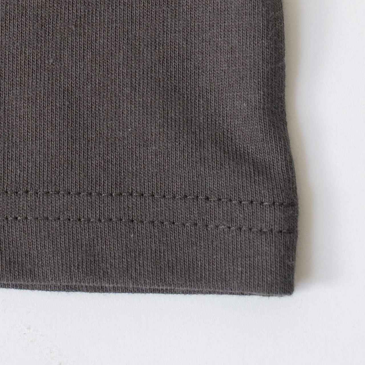 [USA Cotton] AND Logo College Wide Long Sleeve T-Shirt,Blue gray, large image number 7