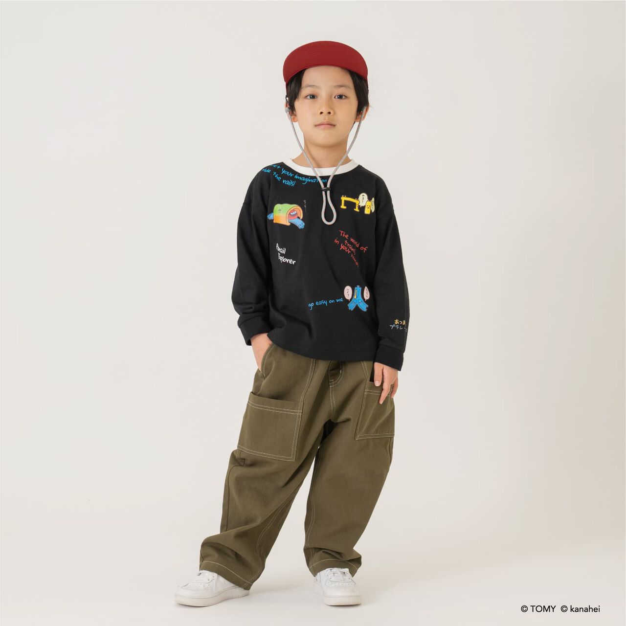 Gather! Plarails Icon Long Sleeve T-Shirt,Top gray, large image number 2