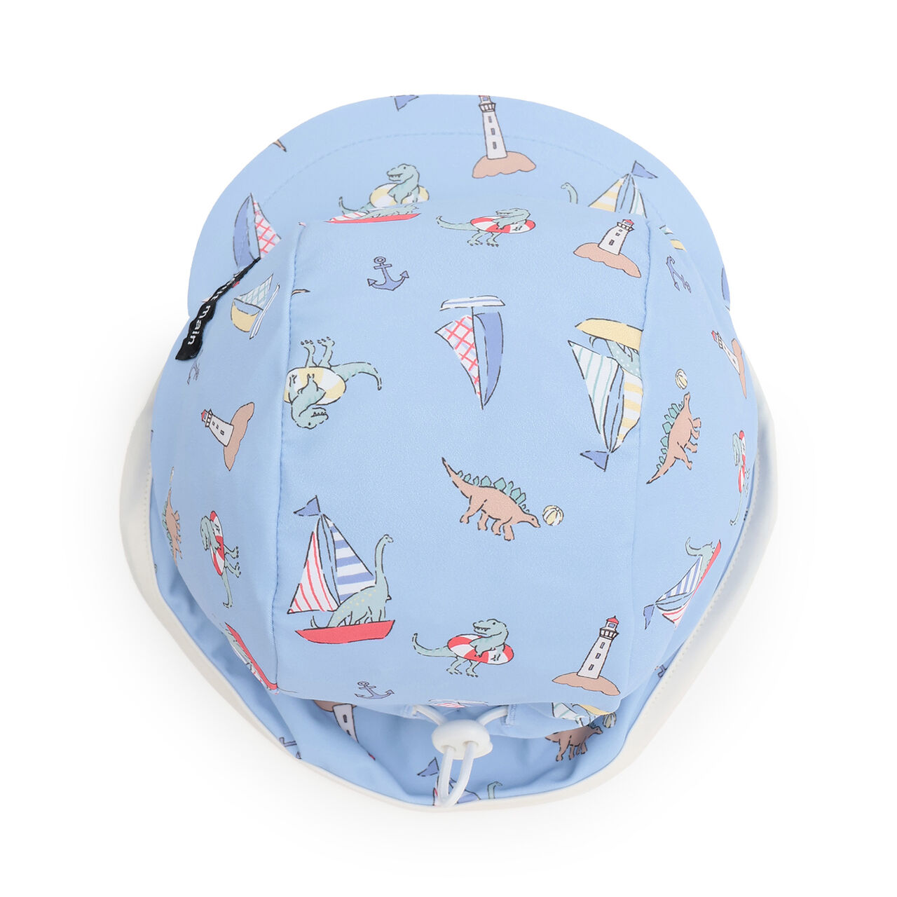 [SWIM] All-Over Pattern Sun Protection Swim Cap,Turquoise, large image number 6