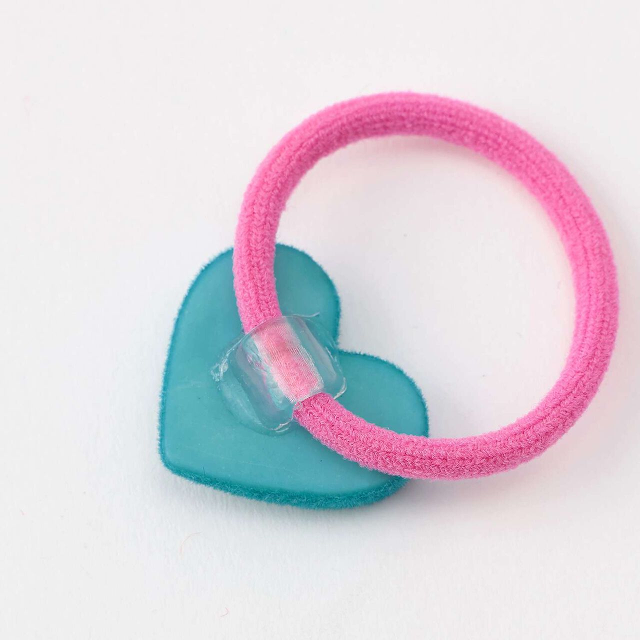 Heart Hair Tie Set of 2,Yellow, large image number 4