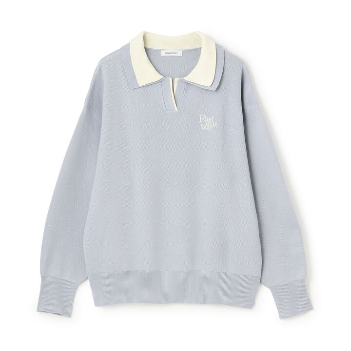 [Arael] Double Collar Skipper Knitwear,Yellow, medium image number 9