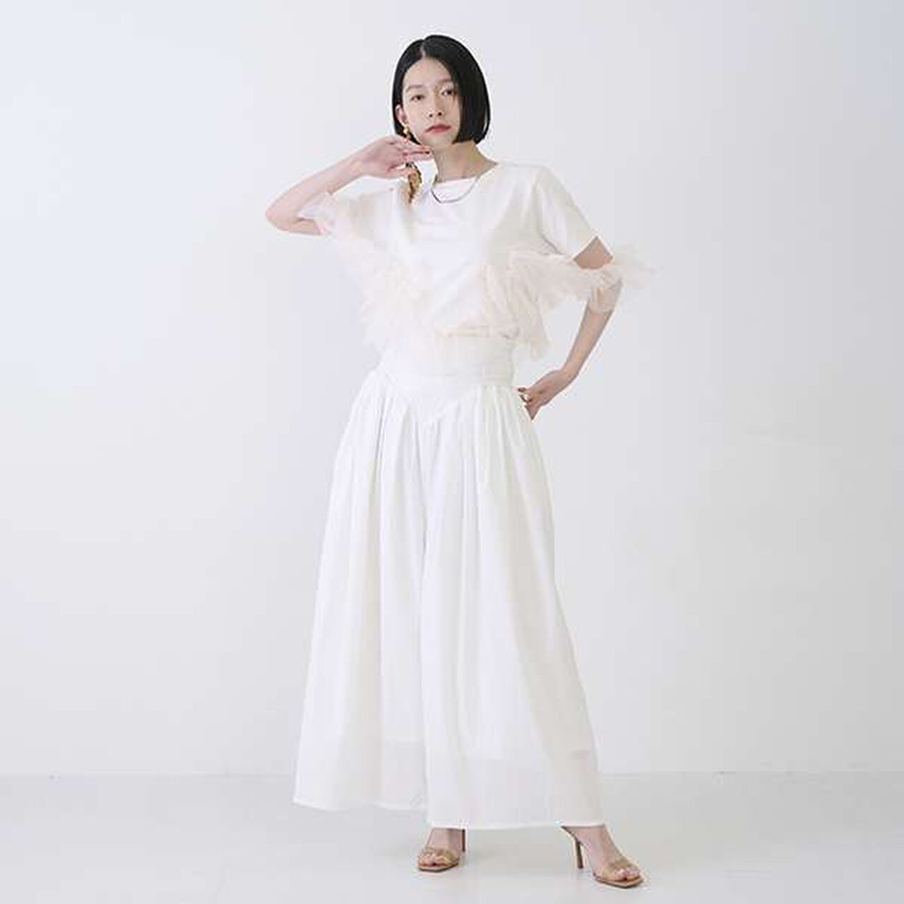 [LADIES] Wide Pants,Off white, large image number 11