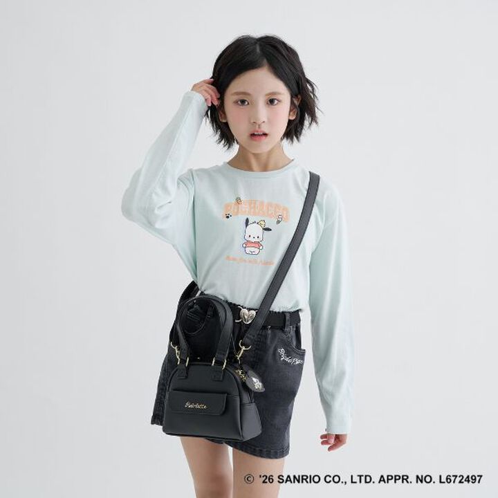 [Sanrio Characters] Mini Boston Faux Leather Shoulder Bag,Off white, medium image number 5
