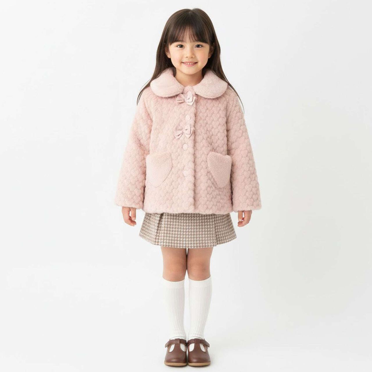 Faux Fur Coat,Pink, large image number 13