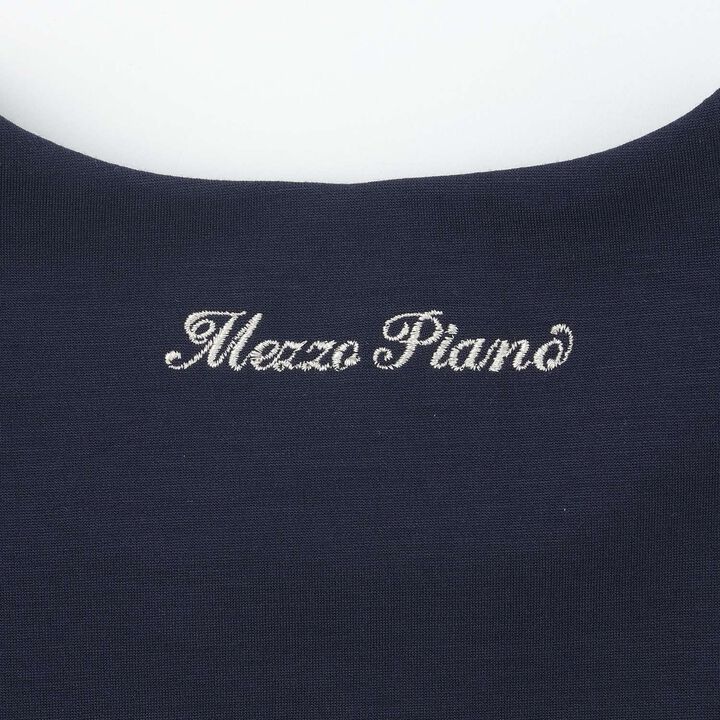 Flower Motif Scalloped Hem Jacket,Navy, medium image number 6