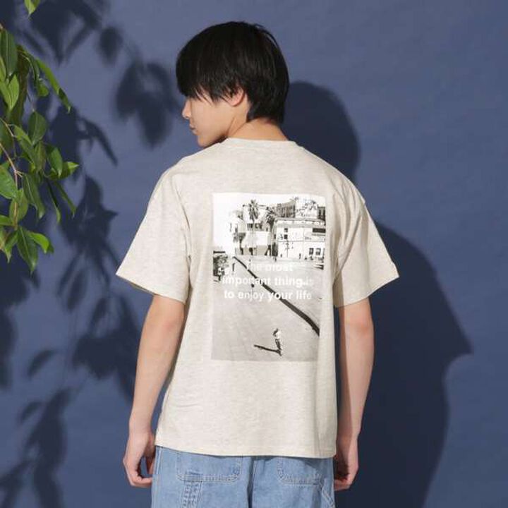 Assorted Photo Short Sleeve T-Shirt,Navy, medium image number 21