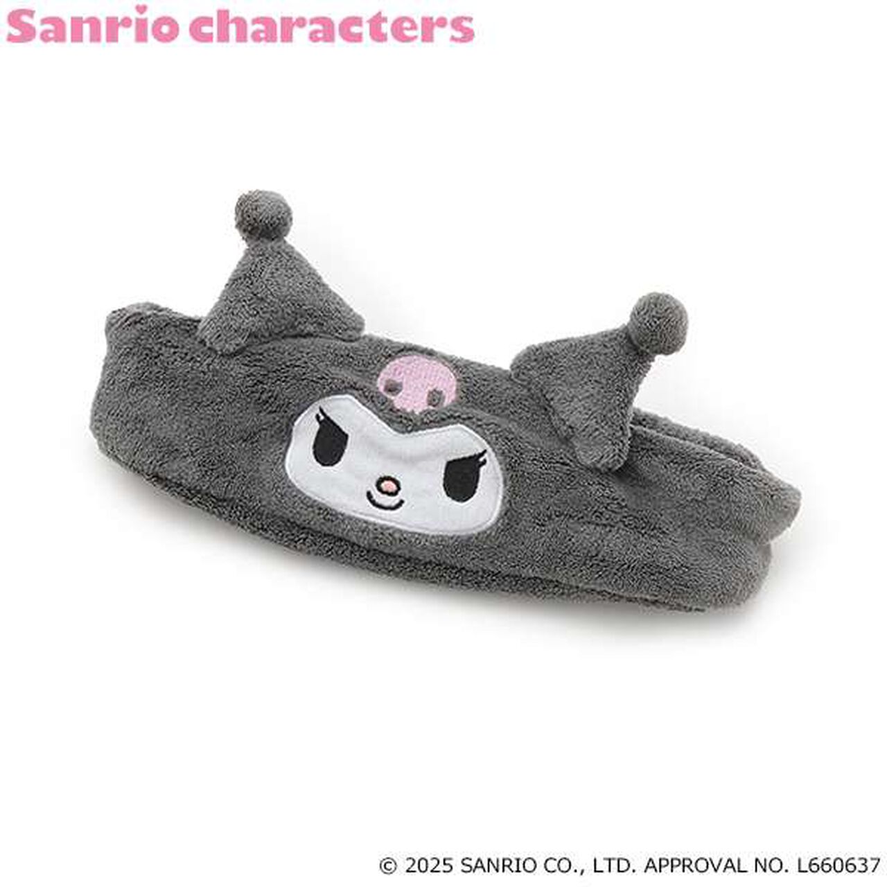 [My Melody & Kuromi] Plush Headband,Gray, large image number 0