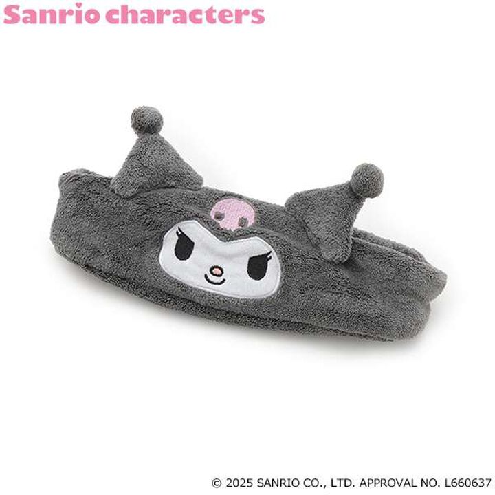 [My Melody & Kuromi] Plush Headband,Gray, medium image number 0
