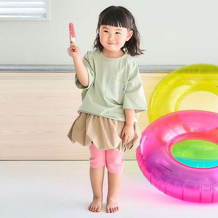 [100% Cotton 365D.] Solid Color Pocket Big Half T-Shirt,Salmon pink, medium image number 3