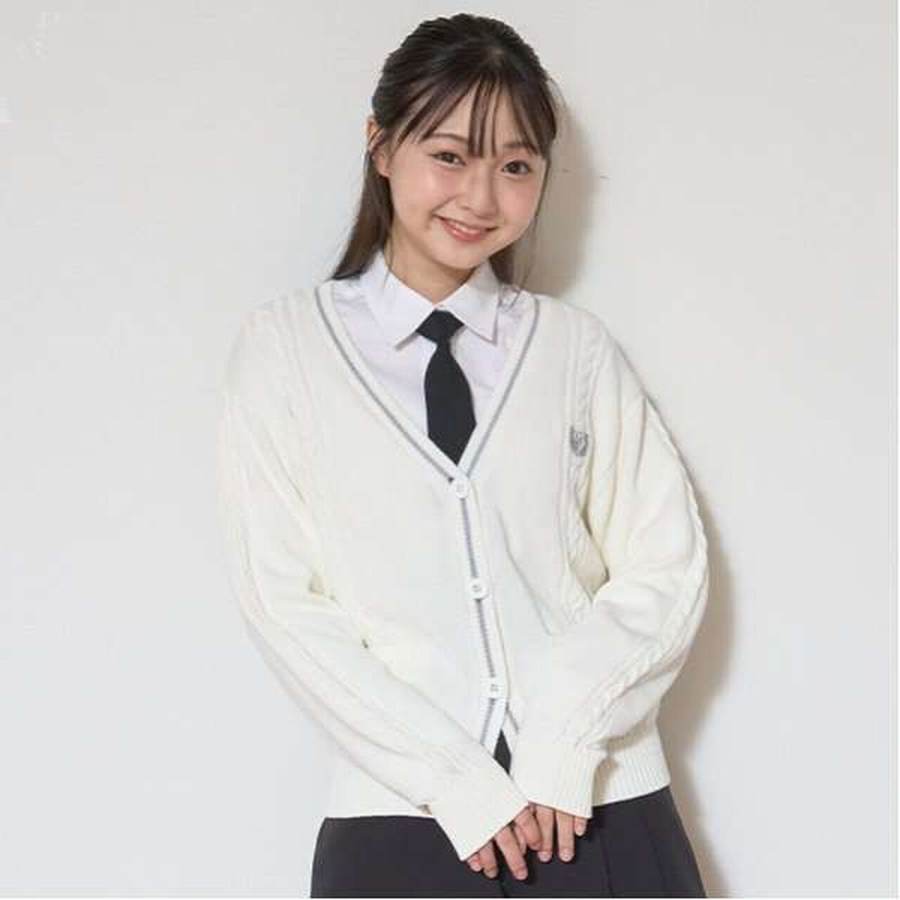 [Graduation Attire] Washable Knit Cardigan,Navy, large image number 11