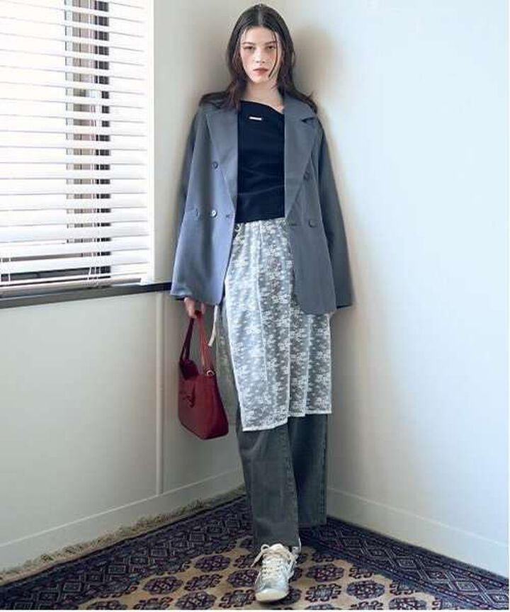 Lace Wrap Skirt,Ivory, medium image number 1