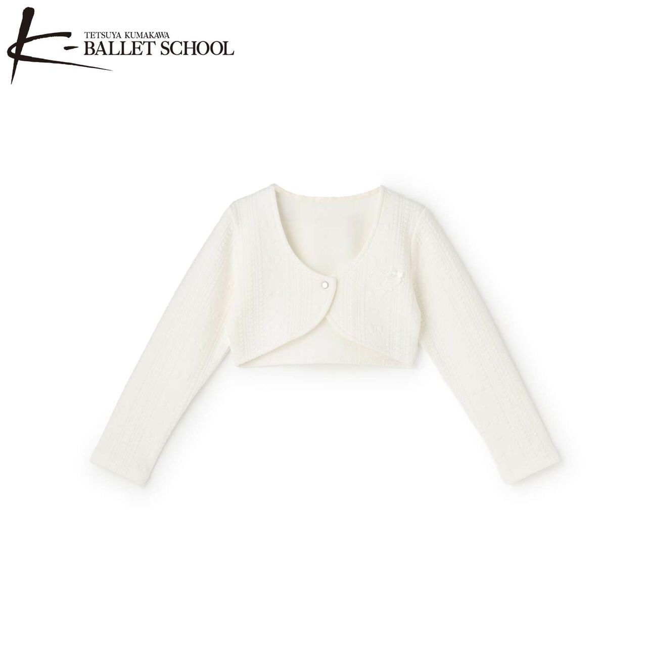Ballet Quilted Jacquard Bolero,Ivory, large image number 0