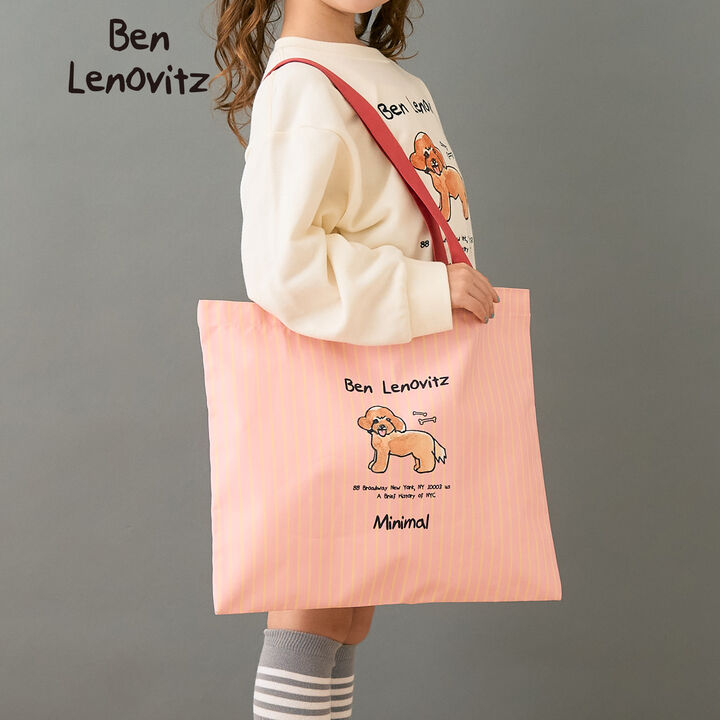 [Benrenovitz] Assorted Dog Tote Bag,Magenta, medium image number 0
