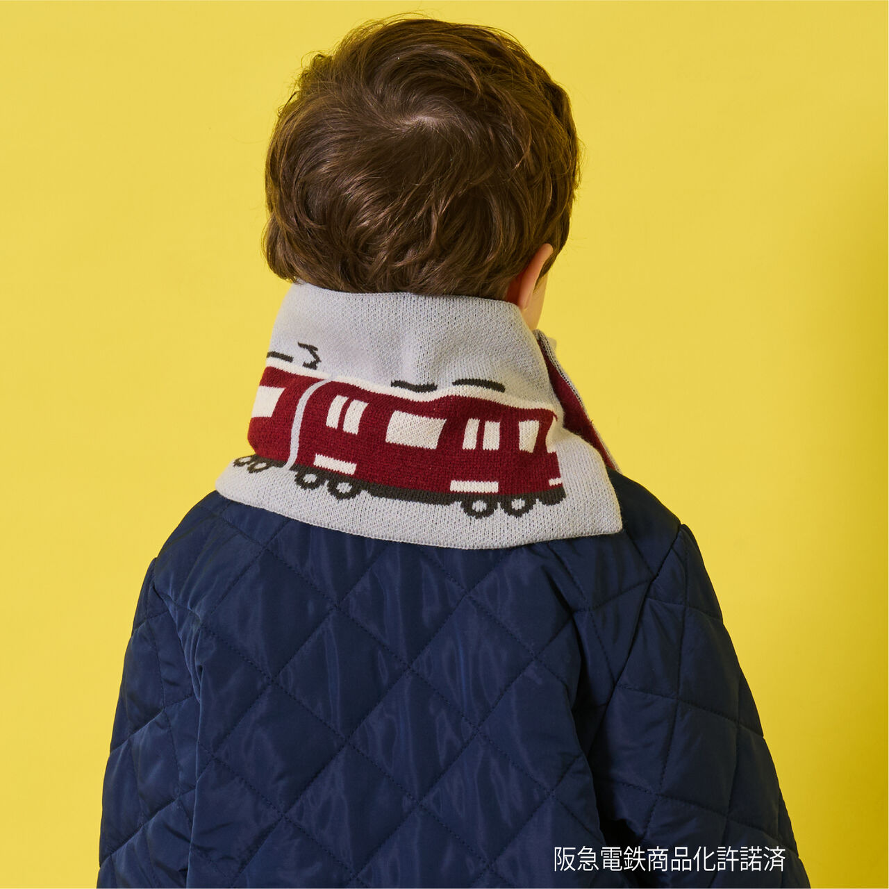 [Hankyu Train] Reversible Snood,Gray, large image number 2