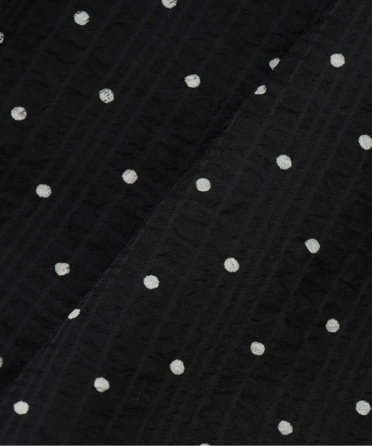 Polka Dot Peplum Mini Overalls,Black, large image number 13