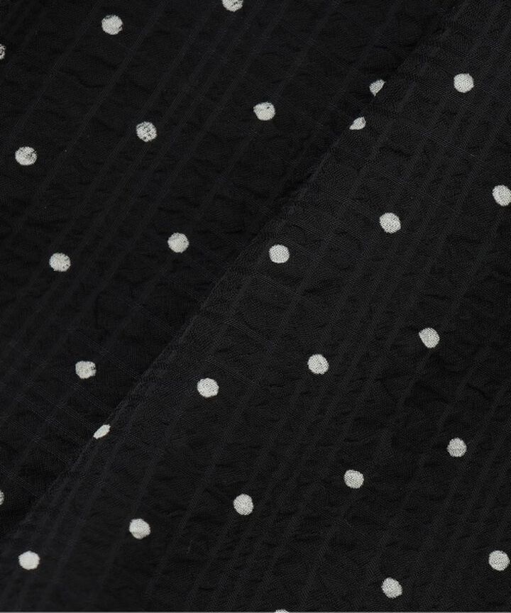 Polka Dot Peplum Mini Overalls,Black, medium image number 13