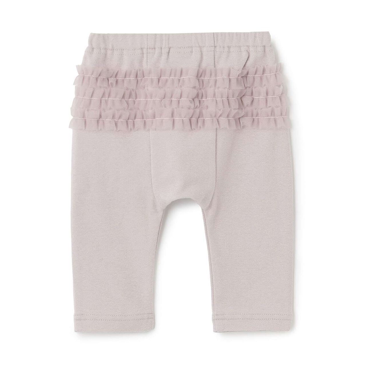 Back Frill Leggings,Mocha tea, large image number 1