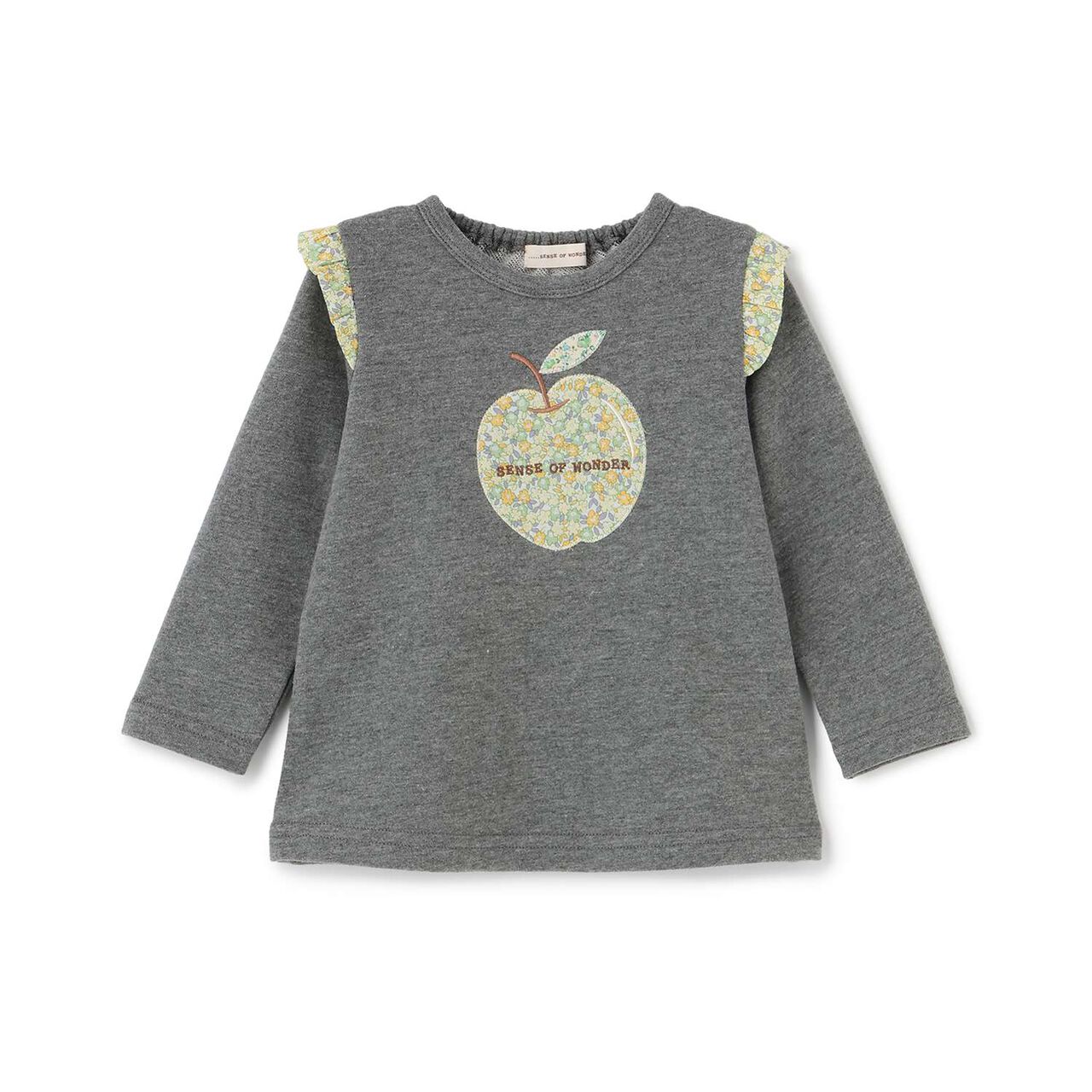 Apple Sweatshirt,Charcoal gray, large image number 0