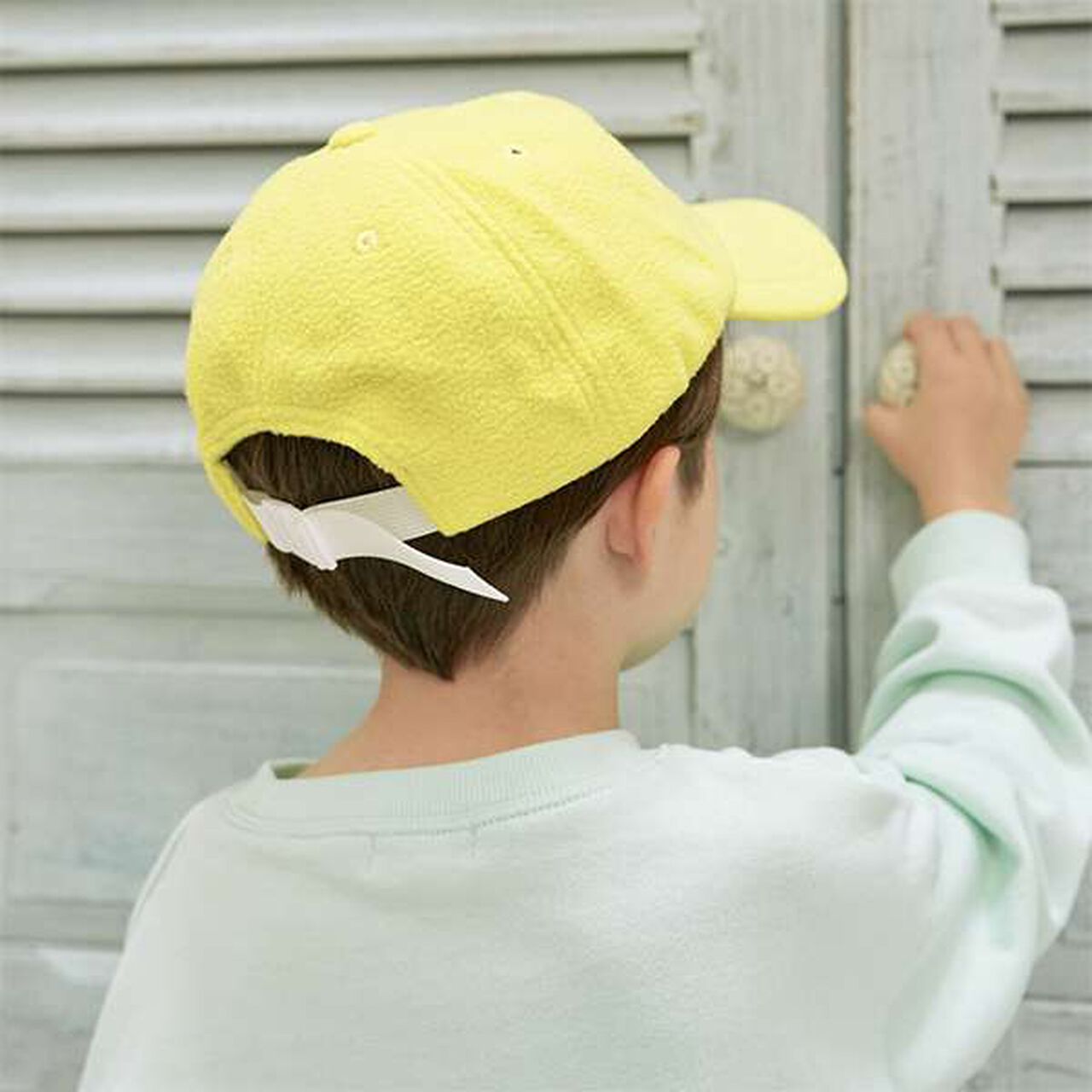 Logo Embroidered Fleece Cap,Blue, large image number 7