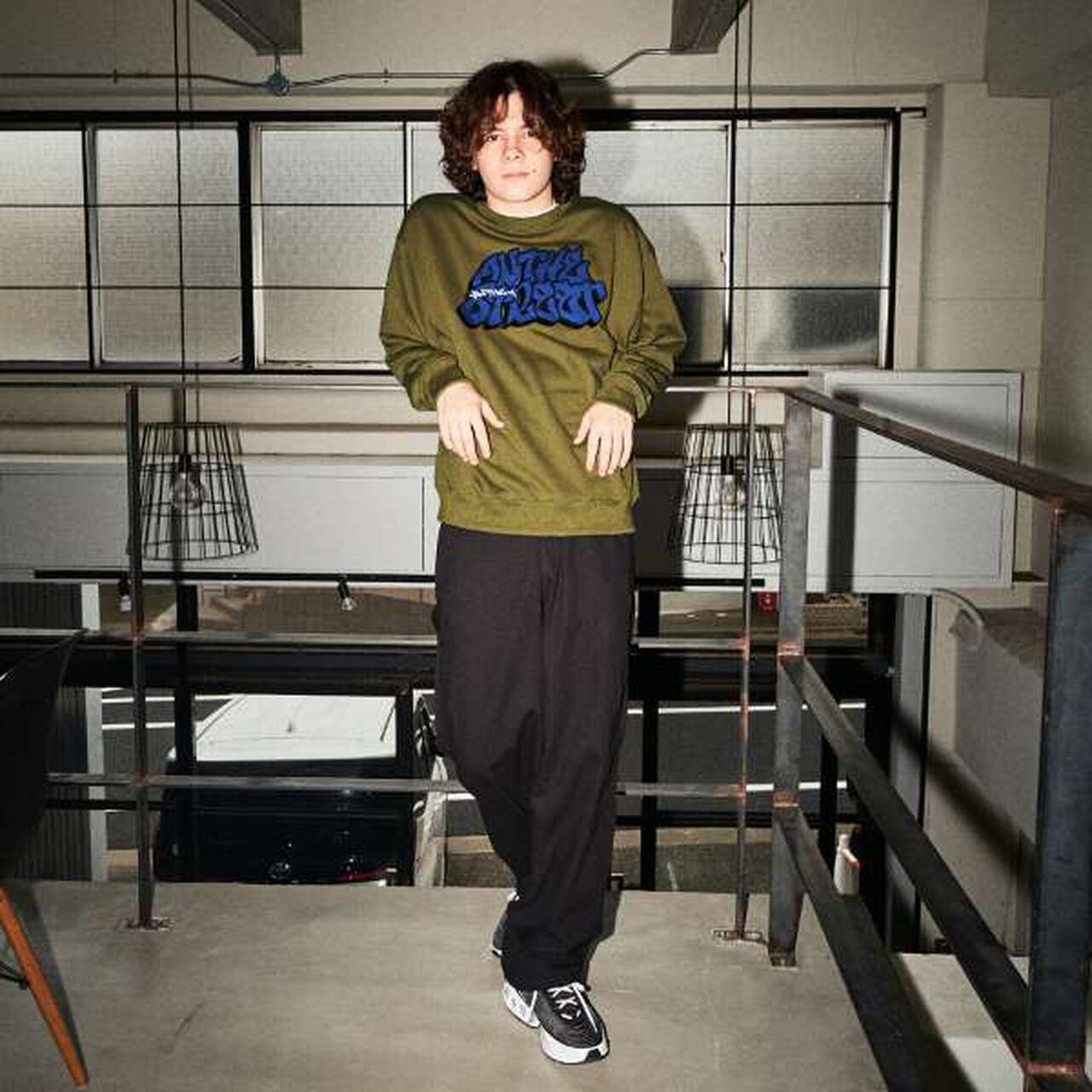 Anti-Pill Appliqué Sweatshirt,Navy, large image number 1