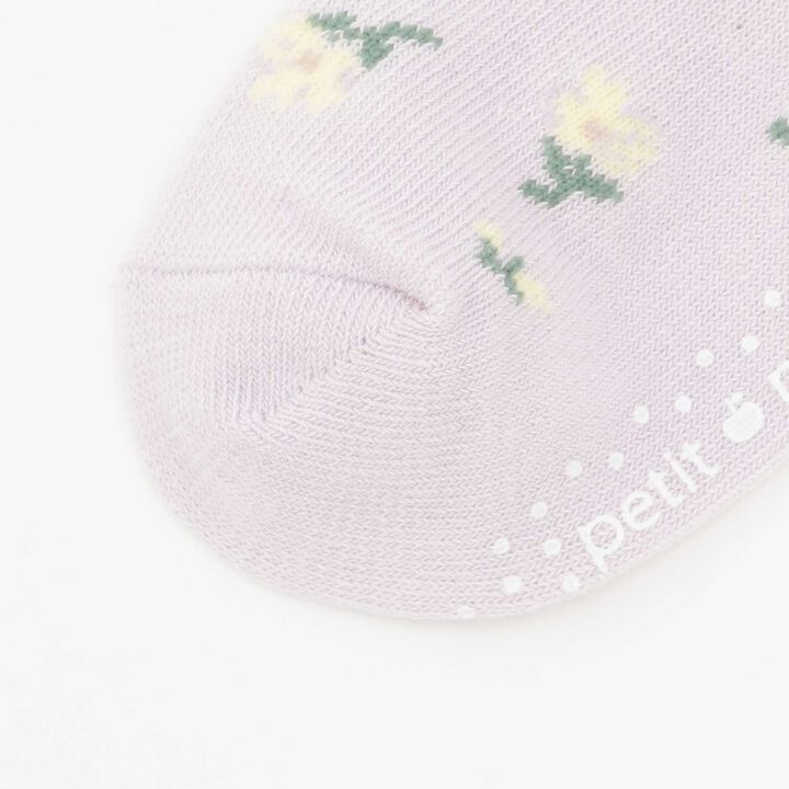 Floral Pattern Crew Socks 2-Pack,Lavender, medium image number 2