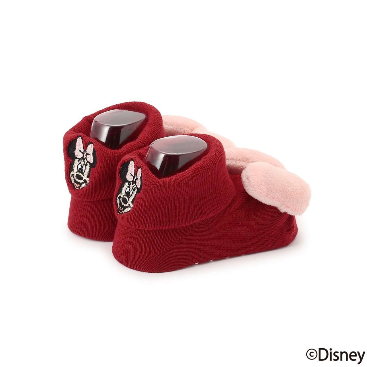 [Disney] Motif Ribbon Cup Socks,Red, large image number 1