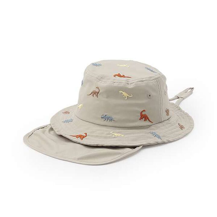 [Heat-Resistant] Embroidered Bucket Hat,Off white, medium image number 10