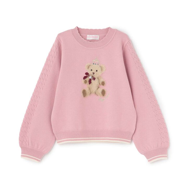 [Popular Item Restocked] [Not Available at Physical Stores] Teddy Bear Knit Pullover,, medium