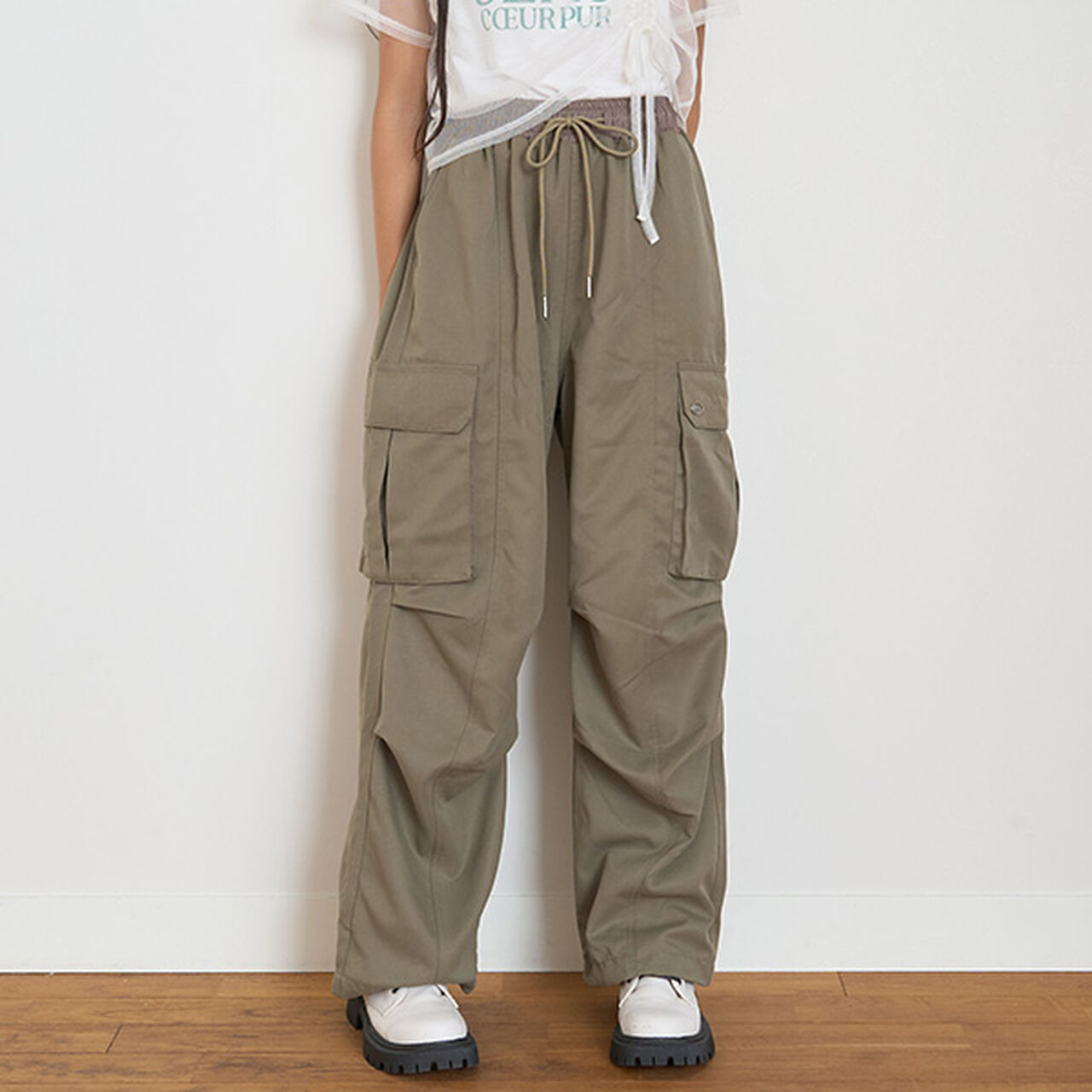 LTXC - Drawstring Cargo Pants,Ivory, large image number 21