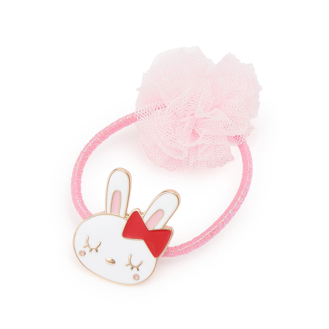 Mimi-chan Motif Hair Ponytail Holder,Pink, large image number 0