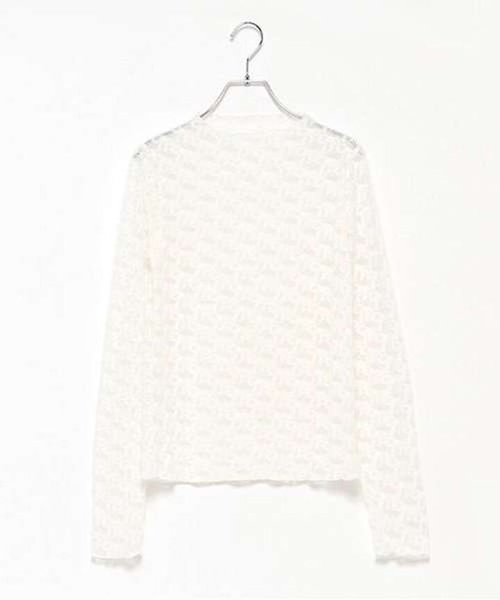 Ribbon Lace Top,Ivory, medium image number 4