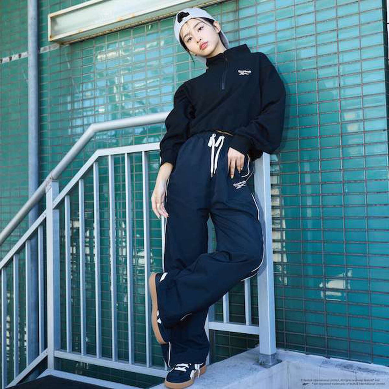 [Reebok] Nylon Pants,Emerald green, large image number 16