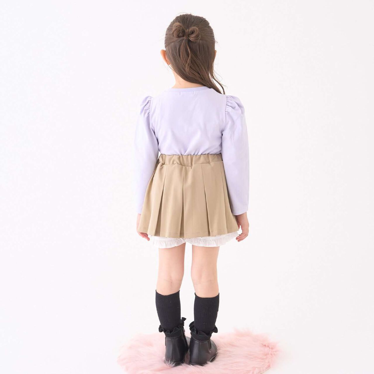 [Lycee Mine Ballet Series] Pleated Skirt (Inner Shorts Included),Charcoal gray, large image number 27