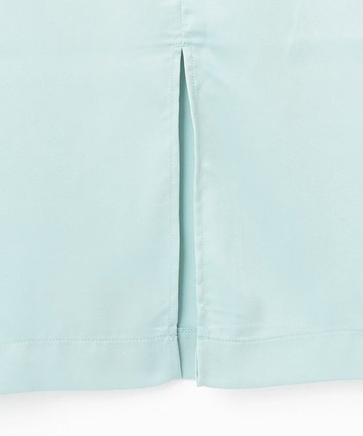 Satin Pencil Skirt,Black, medium image number 4