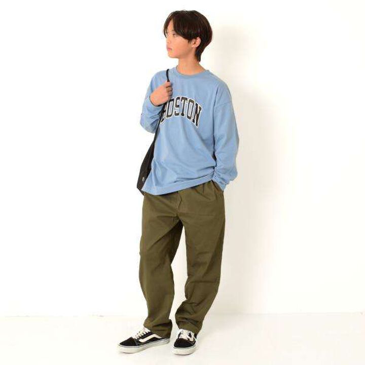 Jersey Logo Print Long-Sleeve T-Shirt,Blue, medium image number 2