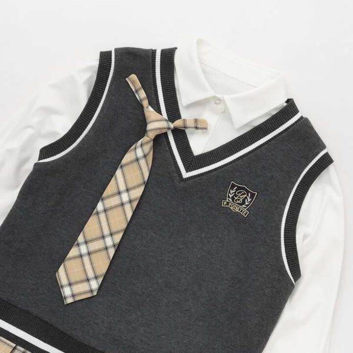 Tie-Detail Docking Dress,Navy, medium image number 7