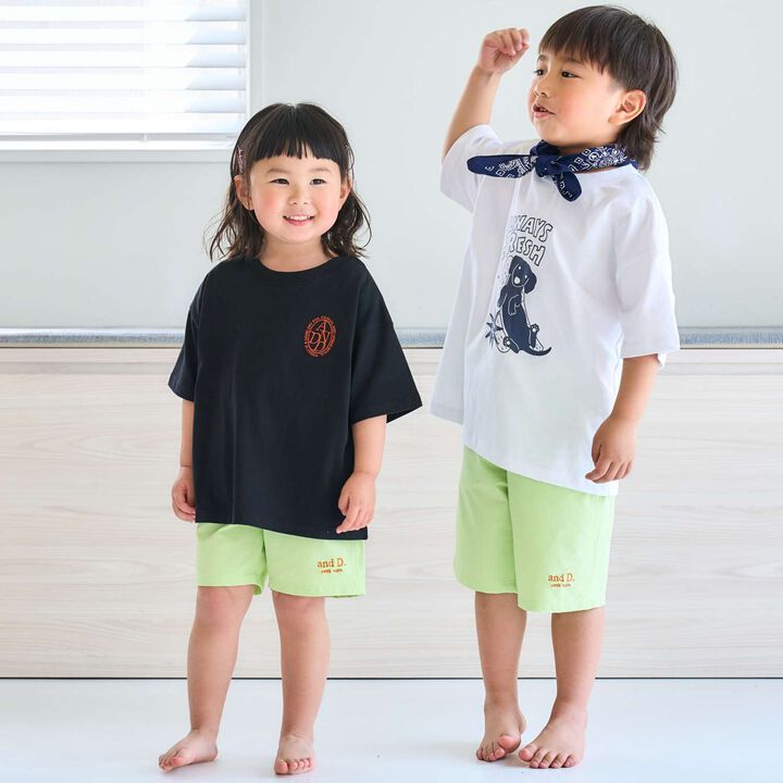 [100% Cotton 365D.] Wide T-Shirt with Embroidery,White, medium image number 3