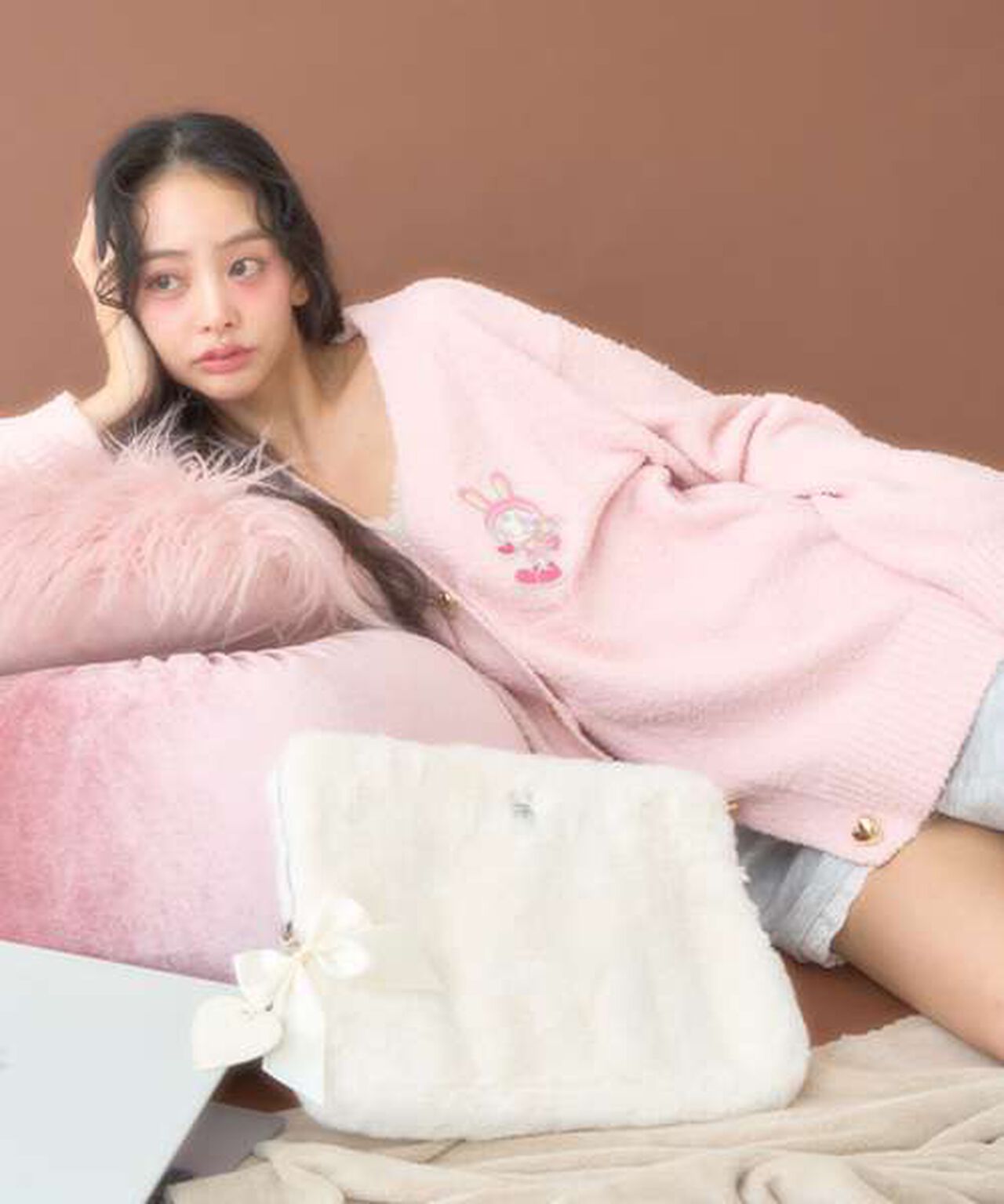 Berie-chan Fluffy Laptop Case,Ivory, large image number 6