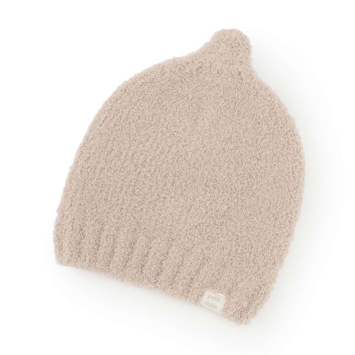 Pointed Marshmallow Beanie,Brown, medium image number 0